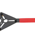 Side view of ROADFAR A/C clutch holding tool with red handle and black triangular head.