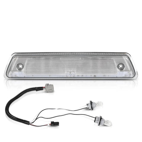 G-PLUS LED third brake light for Ford F-150 SVT Raptor and Lincoln Mark LT, clear lens with wiring harness and two bulbs