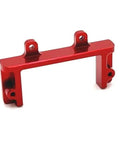 Badass Aluminum RC Crawler Servo Mount Upgrade For FMS FCX24M Camel Cup D90 D110 Defender Discovery Scale 1/24 Servo bracket in red.