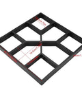 DIY Ready Geometric Pattern Concrete Mold For Stepping Stones Black Reusable Stone Mold For Garden Paths Patio Decor