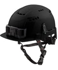 Bolt Ratchet Type II Class C Safety Helmet Black Vented Hard Hat With Quick Adjust Fit Durable Construction Jobsite Gear