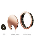 Premium Red Bronze Desk Grommet Covers 3 Inch For Neat Cable Management Durable Zinc Alloy Hole Protection Smooth Finish Office Upgrade, exploded view