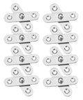 Hidden Door Pivot Hinges 12 Pack Heavy Duty Stainless Steel For Effortless Opening And Closing Invisible Cabinet Hinges Image