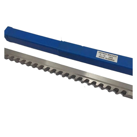 8mm C HSS Keyway Broach Push Type Metric Size High Speed Steel Keyway Cutting Broaching Tool For CNC Router And Machining Projects Heavy Duty Metalwork Accessory