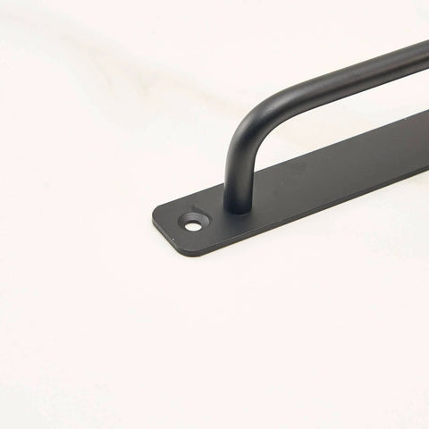 Matte Black Alloy Sliding Barn Door Handle, Heavy Duty Pull With Screws, Easy To Install For Interior And Exterior Barn Doors