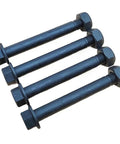 Complete A Arm Hardware Kit For Banshee 350 YFZ350 1991 2006 Includes Upper And Lower Bolts Nuts Washers And Cap Covers Plug And Play Replacement Set For ATV Maintenance With Easy Install And Durable Fit, black steel bolts