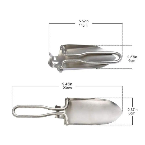 Dimensions of Lightweight Folding Shovel For Camping And Gardening Handy Compact Trowel Tool With Carry Case