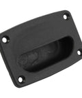 Flush Hatch Finger Pull For Marine Lids And Compartments, Low Profile Black Propylene Hatch Hardware, Durable Glass Filled Plastic