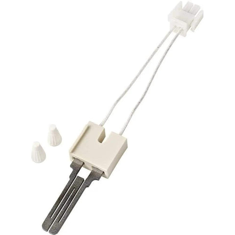 Hot Surface Igniter 41-408 Replacement For Quick Furnace Startup Crystar Silicon Carbide with connectors and 18 gauge wires.