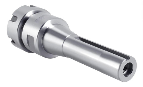 R8 Shank ER32 Collet Chuck for CNC Milling and Lathe Tools, showing 7 by 16-20 Drawbar End, ultra precision 0.0002 inch TIR.