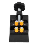 Rugged Drill Press Clamp For Woodworking, Aluminum Alloy Bench Vise With 55mm Clamp Range, No Fuss Easy Turn Knob visible from top