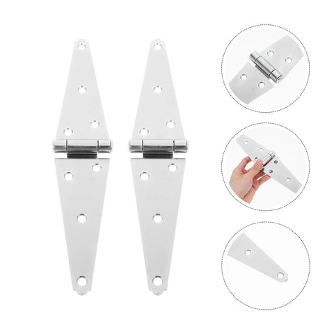 Beefy Heavy Duty Rotating Concealed Door Hinges Set 2 Pieces for Shed Doors Gates and Wooden Fences, easy installation