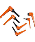Badass Adjustable Wrench Hook Spanner With Clamping Lever For Machinery Bolts Heavy Duty Chrome Vanadium Steel tool set, orange clamps