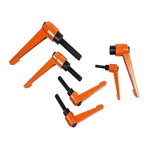 Badass Adjustable Wrench Hook Spanner With Clamping Lever For Machinery Bolts Heavy Duty Chrome Vanadium Steel tool set, orange clamps