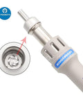 Close-up of hot air nozzle from Lead Free 1000W Hot Air Soldering Station With Digital Display For PCB Chip Welding And Mobile Phone Repair 110V Rework Tool With Anti Static Control And Quick Temperature And Air Volume Switching, showing internal components and design, promoting soldering precision.