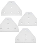 Beefy T Shape Aluminum Joining Plate With Five Hole Bracket for Aluminum Profiles, showing a set of four visible plates