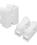 Easy Hookup Connector Cable Clamp For Two And Three Terminal Setups With Flame Retardant Spring Steel And Clear L And N Markings, 250V 10A Rated