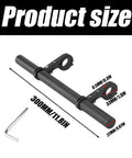 11.8 Inch Aluminum Handlebar Extender for Bikes, Heavy Duty No Nonsense Double Bracket Mount with dimensions and wrench