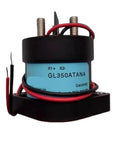 GL350ATANA 24V Coil High Voltage DC Contactor Relay with wiring, designed for solar arrays and battery storage.