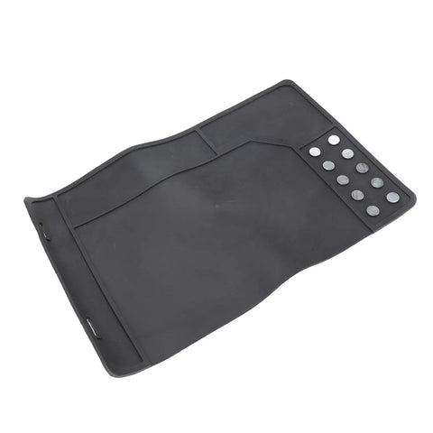 Magnetic Cleaning Mat With Magnetic Dots Non Slip Rubber Workbench Pad For Electronics Cars Motorcycles And Phone Repair Pro Grade Oil Proof Surface 16.5 X 10.4 Inches Black.