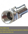 Built Tough Stainless Steel 304 Forged 90 Degree Street Elbow NPT Female X NPT Male Three Eighths Inch Pipe Fitting