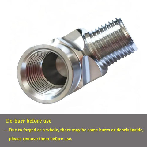 Built Tough Stainless Steel 304 Forged 90 Degree Street Elbow NPT Female X NPT Male Three Eighths Inch Pipe Fitting