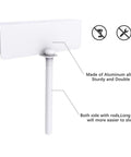 Bifold Door Lock Set For Double Doors Kid Safe Locks To Keep Toddlers And Pets Out Of Closets Cabinets And Pantries Easy No Tools Needed 2 Pack, displaying aluminum slide rod and lock mechanism.
