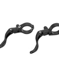 Pair Of Lightweight Aluminum Alloy Road Bike Brake Levers For 31.8mm Handlebars Black Durable And Sturdy With Smooth Braking