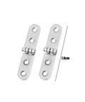 180 Degree Foldable Screw On Hinge With Flap Design 7.8cm heavy duty iron, rounded corner buffer, two hinges