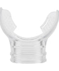 Clear PVC Scuba Diving Mouthpiece Replacement For Snorkels, Comfortable Fit And Durable Underwater Breathing Mouth Guard