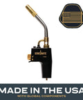 Trigger Start Butane Torch For Soldering And Welding, Instant On Off Ignition, Lock Button For Finger Free Use, Adjustable Flame USA made