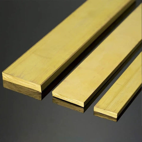 Solid Brass Flat Bar Stock 2mm Thick 500mm Long Rectangular Brass Plate For Machining Fabrication DIY Projects And Welding Metal Bar Stock
