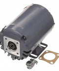 Heavy Duty 115 Volt Filter Pump Motor With Gasket showing motor, gasket, and connector for commercial fryer maintenance.