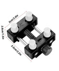 Handy Adjustable Watch Case Holder Vise For Wristwatch Repair, Metal Open Case Tool With Four Removable Pins, Non Slip Grips