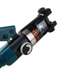 Close-up of 16 Ton Hydraulic Cable Lug Crimper Kit With 13 Die Sets For 9 AWG To 600 MCM Electrical Terminals.