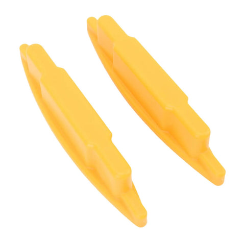 Hilitand Magnetic Stud Finder with Strong Magnet Feature yellow plastic tools for detecting screws in walls.