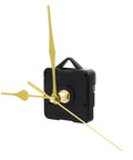 Quartz Clock Movement Battery Operated No Tick Silent Wall Clock Mechanism Replacement Kit For DIY Repairs Compact 2.75 X 2.16 X 0.62 In Low Noise Quiet Timekeeping Easy Install with golden hands