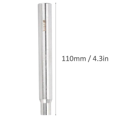 9mm Double Sided Rivet Punch For Leather Craft Dope Stainless Steel Round Hole Punch Die showing 110mm length