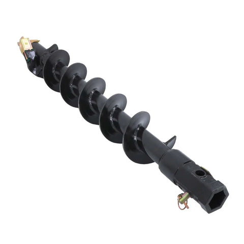 Heavy Duty 48 Inch By 6 Inch Earth Auger Post Hole Digger With 2 Inch Hex Drive And Interchangeable Edges, Replacement Bit