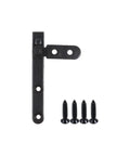Black brass inset pivot cabinet hinge with screws for concealed doors and bookcases 180 degree rotation hidden secret door hinge