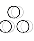 Black and silver washers from Bike Crank Washer Set With 18 Sizes Diameters 24mm 29mm 30mm And Thicknesses 0.1 0.2 0.3 1 2 3mm Gasket Spacer Kit