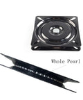 6 Inch Swivel Plate Heavy Duty Turntable Bearing With 360 Rotating Base For Bar Stools Chairs TV Tables Boats Seats Built To Last Square Steel Ball Bearing, black steel