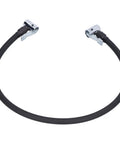 Heavy Duty Rubber Air Pump Pipe Tire Inflator Hose With Double End Connector 23.6 Inch Length For Car Tire Servicing black rubber hose