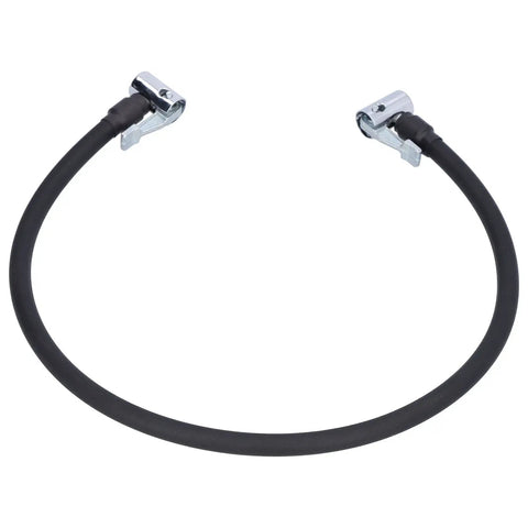 Heavy Duty Rubber Air Pump Pipe Tire Inflator Hose With Double End Connector 23.6 Inch Length For Car Tire Servicing black rubber hose