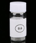 Vial of 0.6mm solder balls from Pro Grade BGA Reball Solder Balls Kit 0.6mm For GPU CPU IC Chips And PCB Soldering Universal Stencil Ball Set