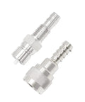 Five Sixteenths Inch Fuel Connector Replacement For Nissan Tohatsu Outboard Two Stroke And Four Stroke Engines 5 To 90 HP Includes Female 3B2 70250 1 And Male 3B2 70260 1 Fittings shown