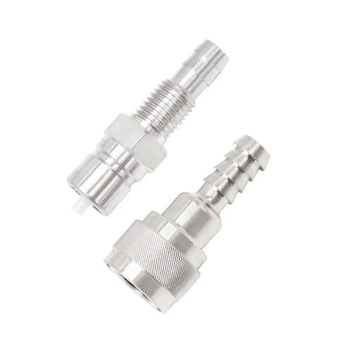 Five Sixteenths Inch Fuel Connector Replacement For Nissan Tohatsu Outboard Two Stroke And Four Stroke Engines 5 To 90 HP Includes Female 3B2 70250 1 And Male 3B2 70260 1 Fittings shown
