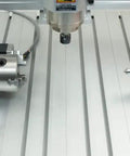 Close-up of 4 Axis 6040 CNC Milling And Engraving Machine with 2200W Spindle USB Port and Hand Controller Mach3 Ready Upgradable