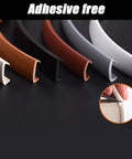 No Sweat Glue Free PVC Edge Trim in various colors, 40 inch strips, designed for cabinet and table protection.