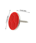 High Visibility Trail Marker Tacks Set 50 Reflective Metal Tacks with red reflective head for night hiking and camping